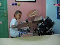 This is a 7 years old very talented young drummer from Indonesia.