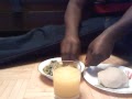 how to eat eba and egusi soup
