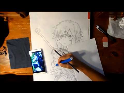 how to draw sword art online