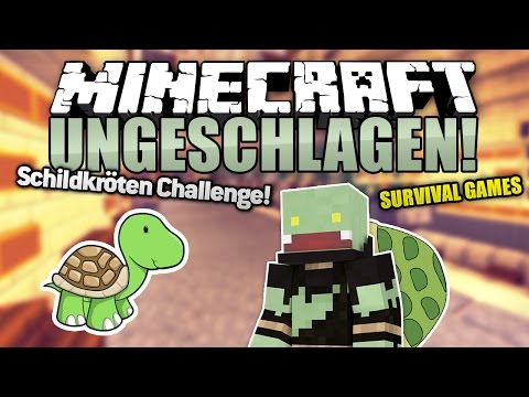 Schildkröten Challenge - Nur schleichen xD! - Minecraft UNGESCHLAGEN #82 Survival Games | ungespielt