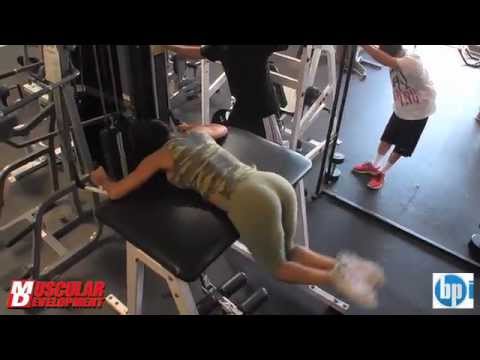 vida - Vida Guerra working out training legs, hamstrings and ass.