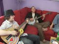 travis, jeremy and russell from the matthew reveles band, jam an old rag time ditty