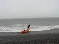 Sahi at Bray seafront  Kayak aug08 big waves.
