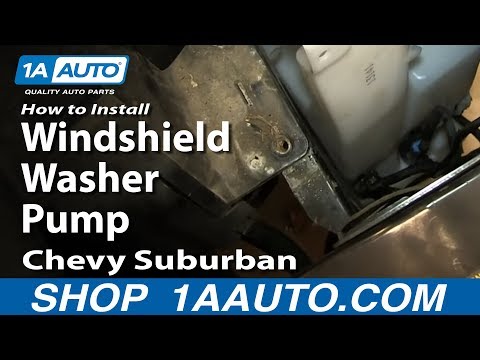 How To Install Replace Windshield Washer Pump 2000-06 Chevy Suburban Tahoe GMC Yukon