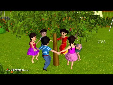 Here We Go Round The Mulberry Bush - 3D Animation Nursery Rhymes for Children