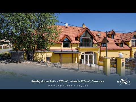 Video Prodej domu 7+kk - 375 m², zahrada 120 m², Černolice