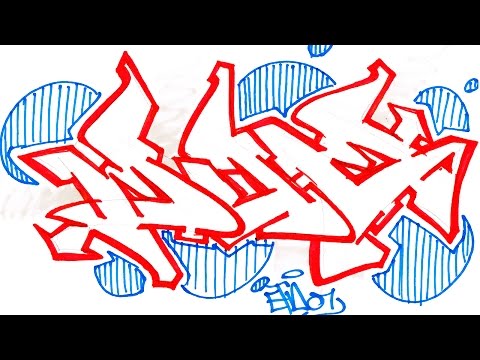 how to draw letters in graffiti a-z