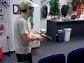 man takes dart for students