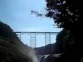 A BRIDGE AND WATERFALLS