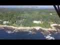 Fly over of Maine Coast near Boothbay - YouTube
