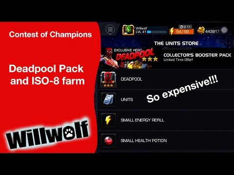 how to get more iso 8 in contest of champions