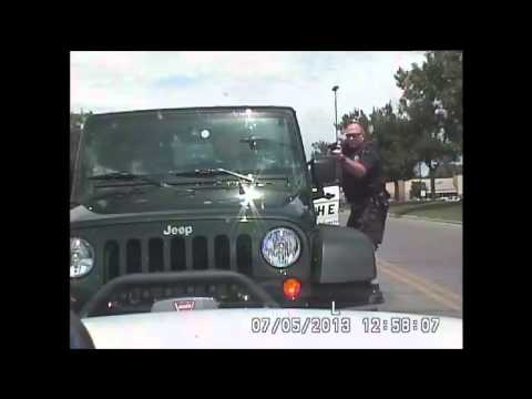 Dashboard video of officer-involved shooting