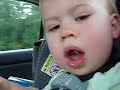Arlo blows spit bubbles