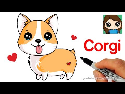video-linktoworks-How to Draw a Corgi Easy | Cartoon Dog