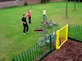 Bike ghostyed into fence very hard Bike ghostyed into fence very hard