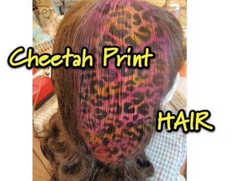 how to dye your hair zebra print