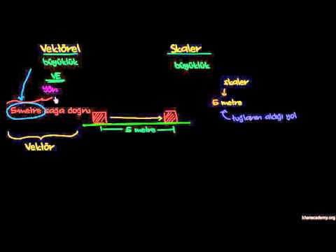 FİZİK - VEKTÖREL VE SKALER BÜYÜKLÜKLER