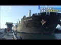 【震災】積み荷制限なしで大型船が初入港 石巻(11/11/27)