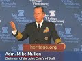 Adm. Mike Mullen on Spending 4% of GDP on Military