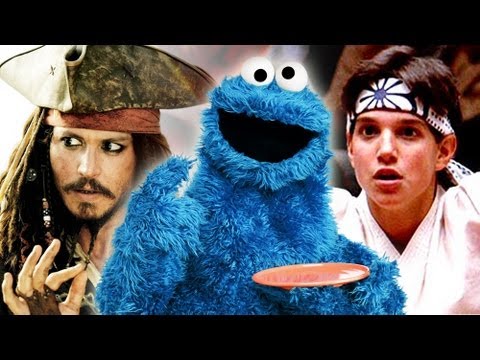 National Film Society - Cookie Monster shares his love of movies and shows clips from his new parodies of The Karate Kid and Pirates of the Caribbean! #CookieMonster Watch