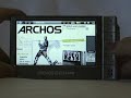 Archos 604 WiFi: Web browsing