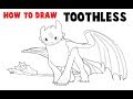 How To Draw Toothless From How To Train Your Dragon 2