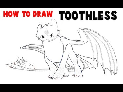 how to draw toothless