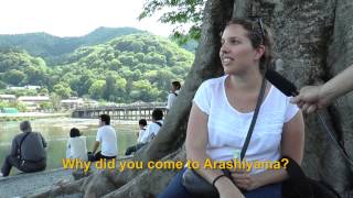 Travelers’ Voice of Kyoto：ARASHIYAMA Area Interview 001