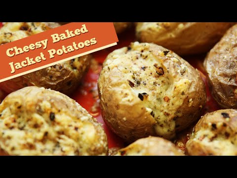 Cheesy Potatoes | Baked Jacket Potatoes | Divine Taste With Anushruti