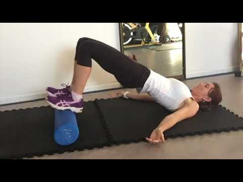 How to… Supine Hip Extension Feet on Foam Roller