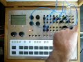 This was a commission for Chris Wing (www.winganimation.com) who lives in San Francisco and writes cool dub tracks. I have only used six patch combinations in the video, but there are literally thousands to explore. The box has MIDI in and out, and a switch to route the drum machine's audio signal through a 'voice modulator' section, which has pitch and LFO controls. Apologies for the inferior drum programming - I'm looking forward to hearing Chris do it justice!