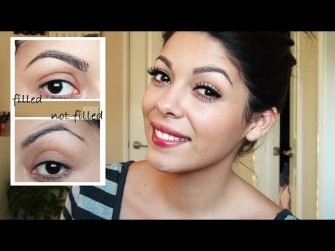 how to fill eyebrows with a pencil