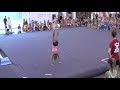 Kiara Nowlin doing a Standing Double full at woodward west in CA.