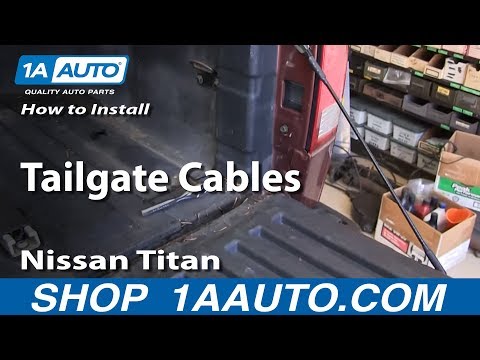 How To Install Replace Tailgate Cables 2004-13 Nissan Titan