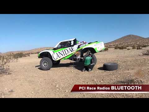 bluetooth communications - Canidae Racing Trophy Truck #95 tests and demonstrates the new PCI Race Radios Bluetooth Helmet. Unplug from the intercom, the Bluetooth installed in the hel...