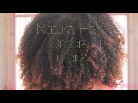 how to dye curly hair ombre