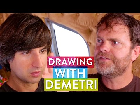 Demetri Martin & Rainn Wilson Draw their Soul - Metaphysical Milkshake