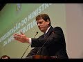 Ministro da Infraestrutura, Tarcísio Freitas, defende as concessões em seu 1º discurso Ministro da Infraestrutura, Tarcísio Freitas, defende as concessões em seu 1º discurso