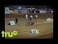 Motorcycle goes on rampage with no rider - crash, dirt bike, dirt track, motorcycle, rampage