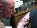Anthony Romano the first and likely only person in history to get an offical Sports Final Radio googan tattoo  from our friends at Peacock's Tattoo.