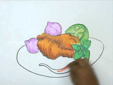 how to draw vegetables