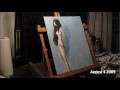 Teal Nude Timelapse Acrylic Painting