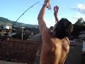 Os Vicenti soltando pipa de molinete