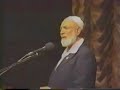 Part (10/17): www.youtube.com Islam And Christianity: Sheikh Ahmed Deedat debates Prof. Van Rooy at the University of Potchefstroom. Sheikh Ahmed Deedat: In 1986, the King Faisal Foundation awarded the King Faisal International Prize for SERVICE TO ISLAM, to a South African who is more or better known than many dignitaries in their own countries. This was the first time that this prestigious award has been awarded to a South African. The recipient of this award was a man totally dedicated to his faith and its propagation and who was not afraid to challenge any one to a debate to settle once and for all the matter, who has the good news right? He was none other than Sheikh Ahmed Deedat, reverently known and called UNCLE by those who hold him in high esteem and admiration. The award came after a lifetime of struggle to propagate Islam and to defend Islam against the onslaught of the missionaries. Finally, he was given recognition by the international Muslim community that he deserved and focused more sharply the attention of the Muslim world on the most important aspect of his work, the challenge to propagate Islam. This was his life long ambition to focus the Muslim world's attention and resources on the propagation of Islam, and at last he succeeded. What a moment of jubilation, achievement and personal gratification for Sheikh Deedat the award was, a turning point in his life. Sheikh Deedat did not have much formal schooling, but he was self-taught through experience and <b>...</b>
