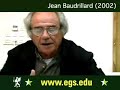 Jean Baudrillard at European Graduate School EGS 2002