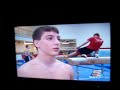 Some gynastics dude falls off in background