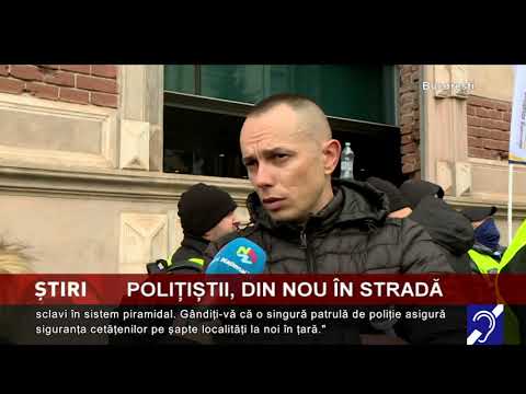 Polițiștii au ieșit din nou în stradă