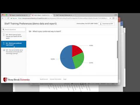 video-linktoworks-Reports in Qualtrics: Overview