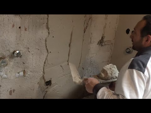 Wand gerade verputzen mit Schnellputzprofile absolut gerade und eben verputzen.