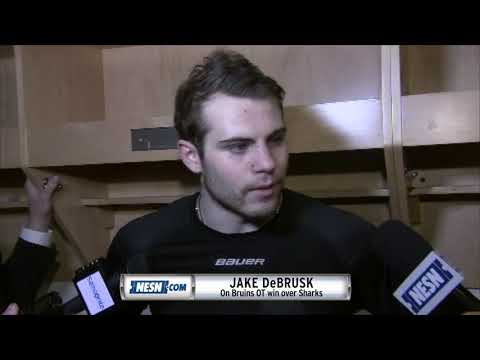 Video: Jake DeBrusk picks up three points in Bruins OT win over Sharks